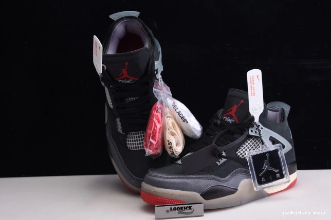Rep x Off White Bred CV9388-001 4 Retro Air Jordan 0810